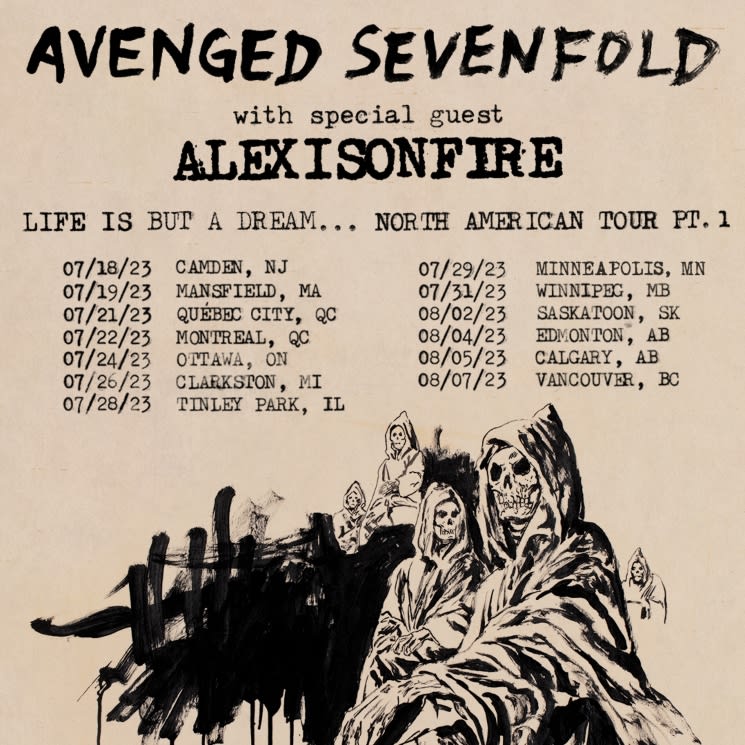 avenged sevenfold tour canada 2023