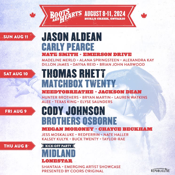 Five MustSee Acts at Boots and Hearts 2024 Exclaim!