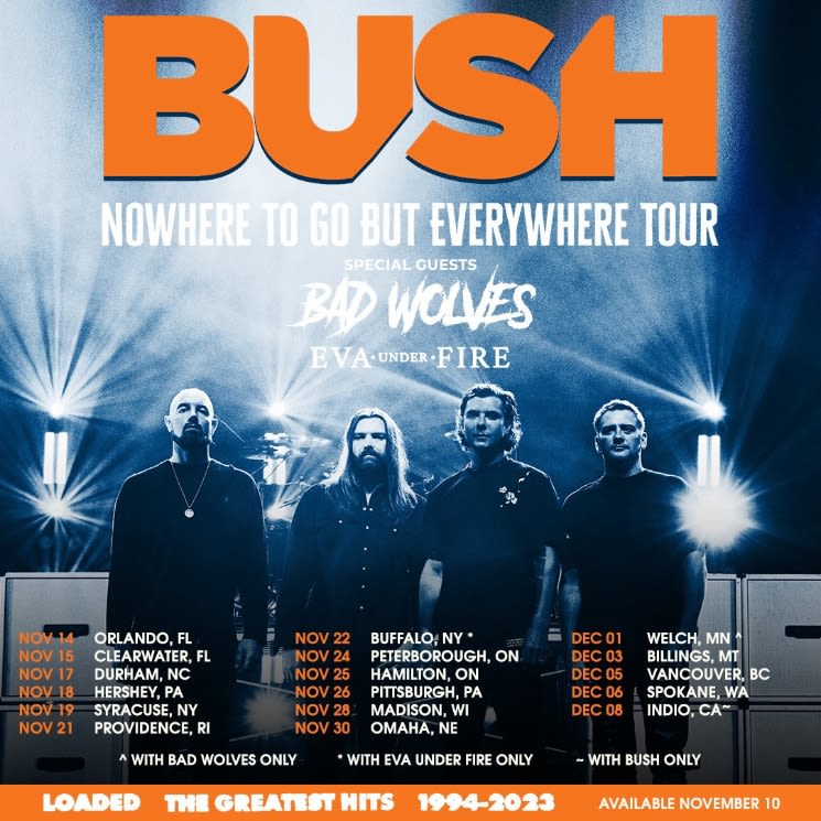 Bush Plot North American Greatest Hits Tour | Exclaim!