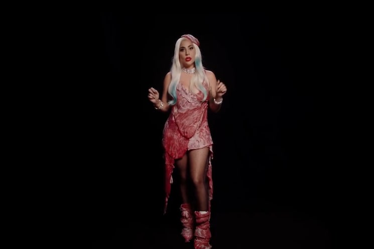 lady gaga beef dress Steakhouse Sells Meat Redux for $100K Meat dress of Lady Gaga