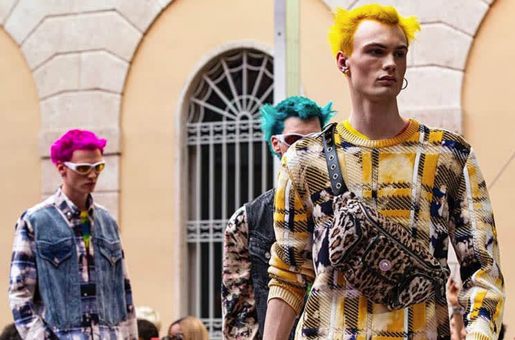 Donatella Versace pays homage to the Prodigy's Keith Flint in Milan, Fashion