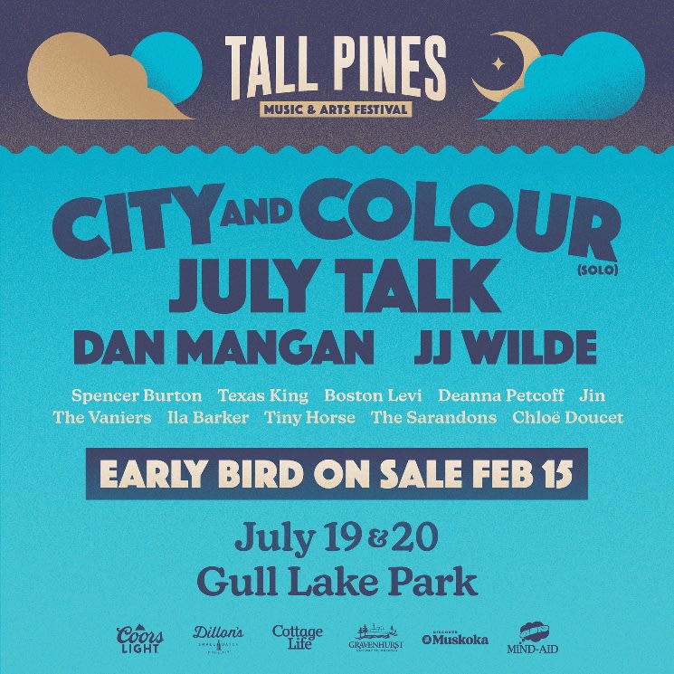 City and Colour, July Talk to Headline Muskoka's Tall Pines Music