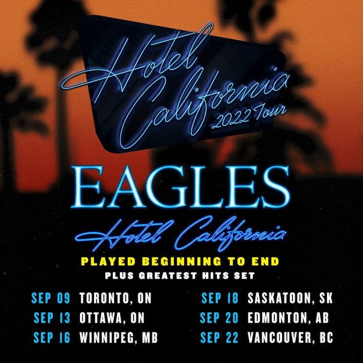 eagles canadian tour dates