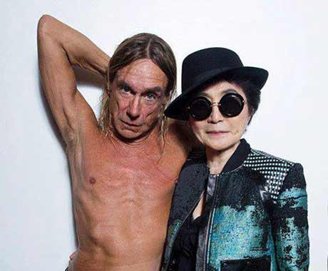 Iggy pop yoko 2025 smiling