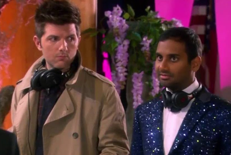 Adam Scott Says Aziz Ansari "Is Doing Great" in Wake of Sexual