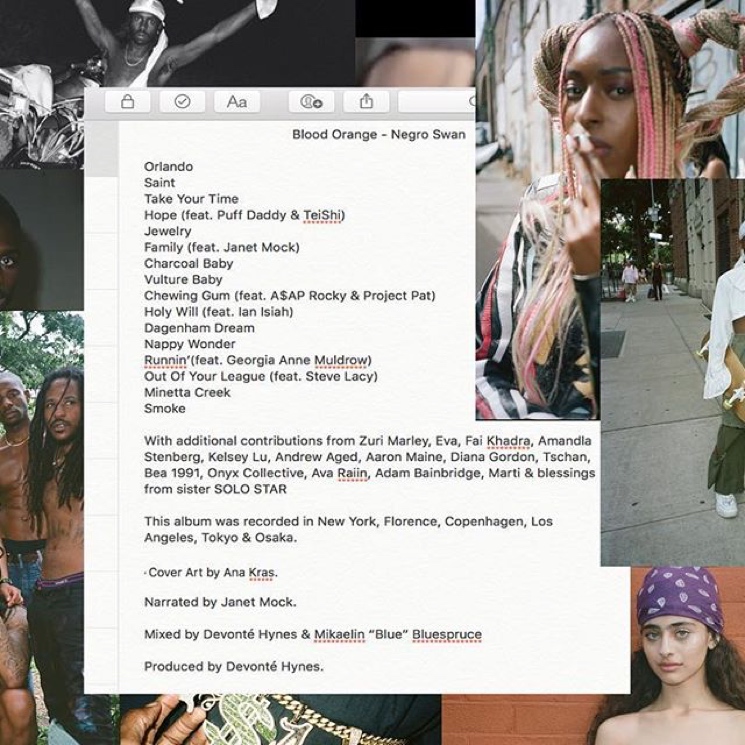 Blood Orange Reveals 'Negro Swan' Tracklist Featuring Puff Daddy