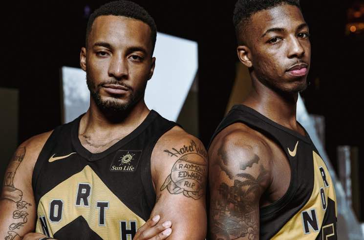 Toronto Raptors Drake Merch Drake Unveils OVO Edition Toronto Raptors Jerseys │ Exclaim!