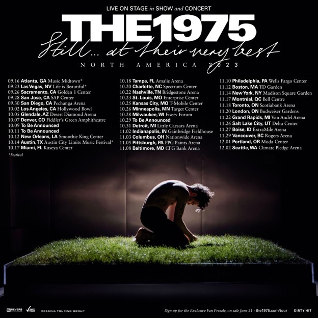 The 1975 Book Still at Their Very Best North American Tour