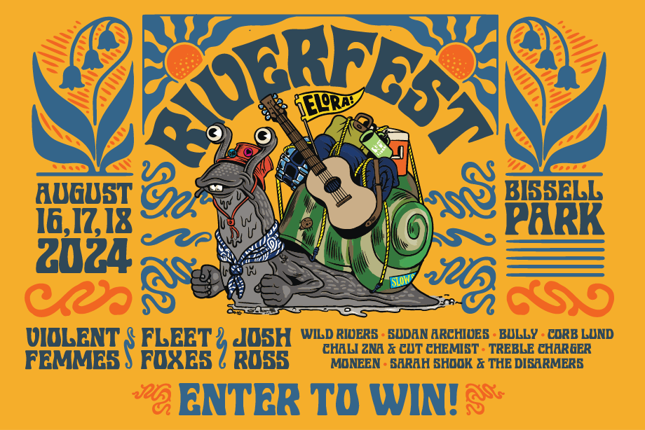 Riverfest Elora 2024 enter for a chance to win a pair of festival