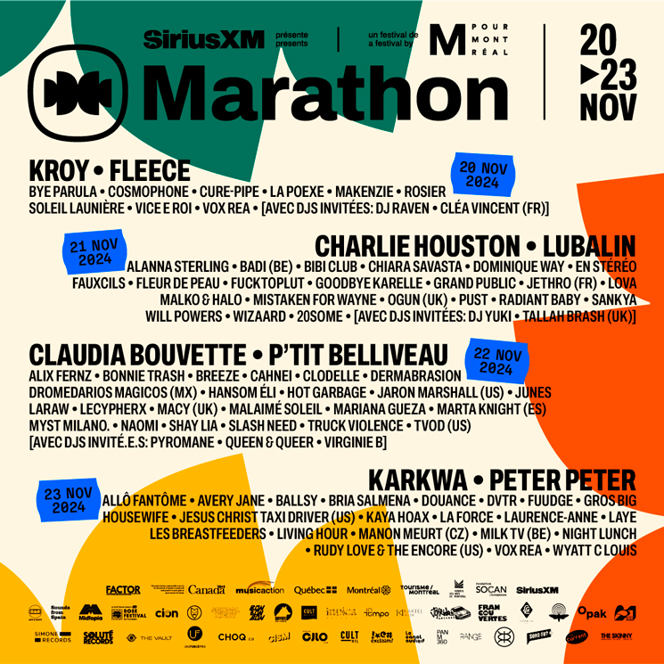 M for Montreal MARATHON Gets Charlie Houston, Fleece, Karkwa for 2024 Edition │ Exclaim!