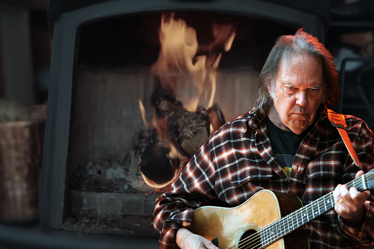 Cozy Up to Neil Young’s Fireplace Channel This Christmas Eve