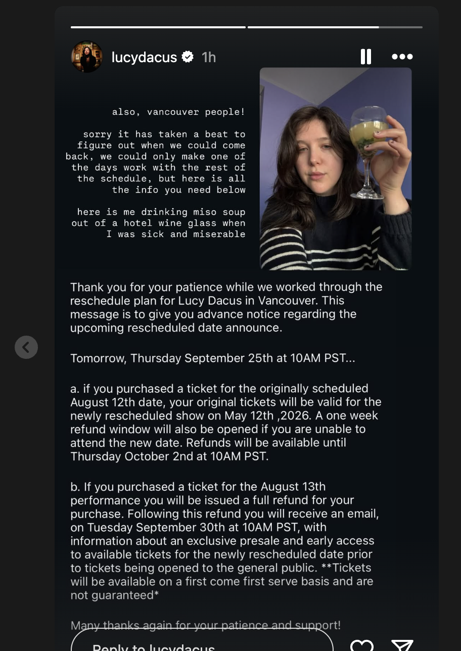 Lucy Dacus Reschedules Vancouver Shows │ Exclaim!