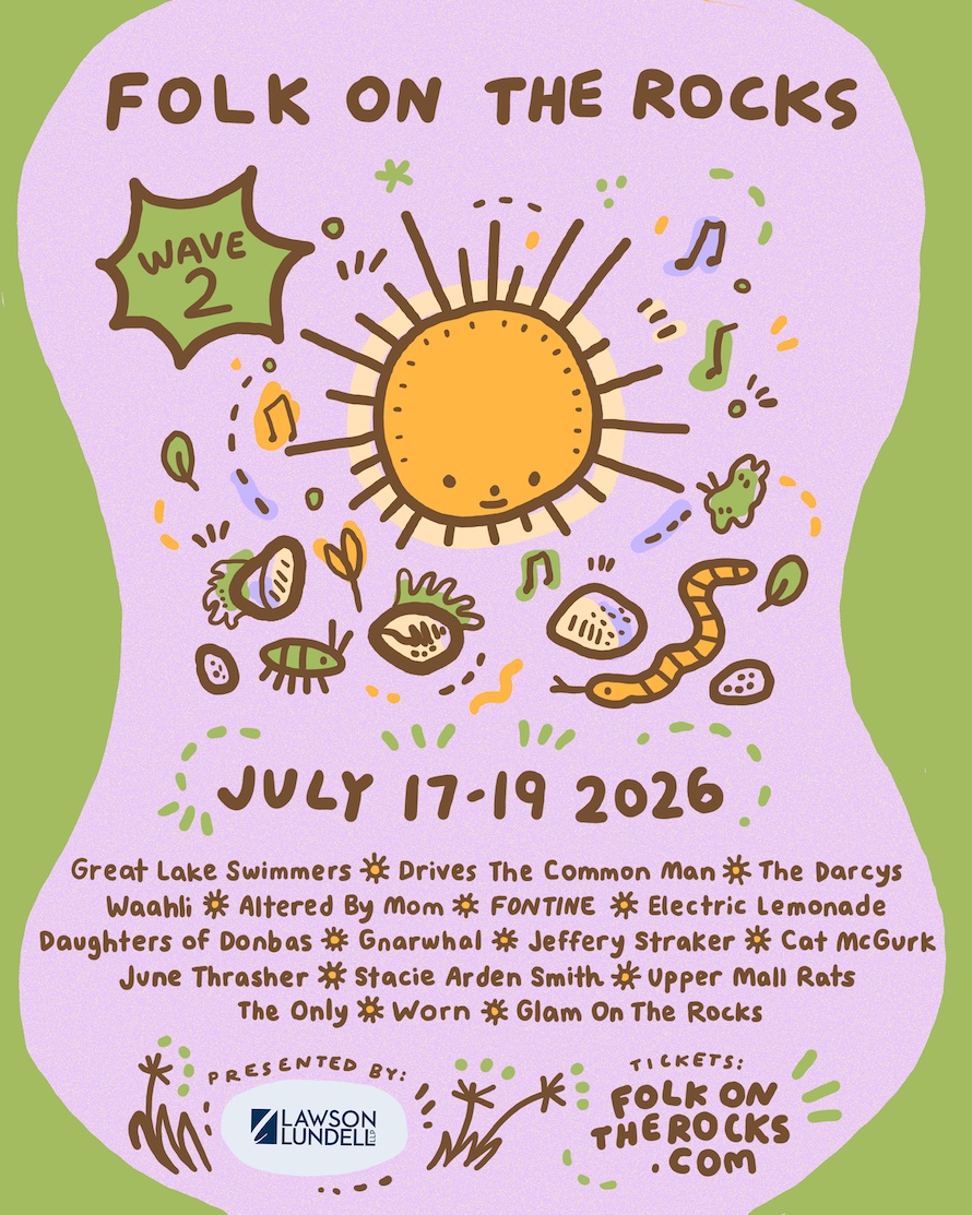 Folk on the Rocks 2026 second wave poster