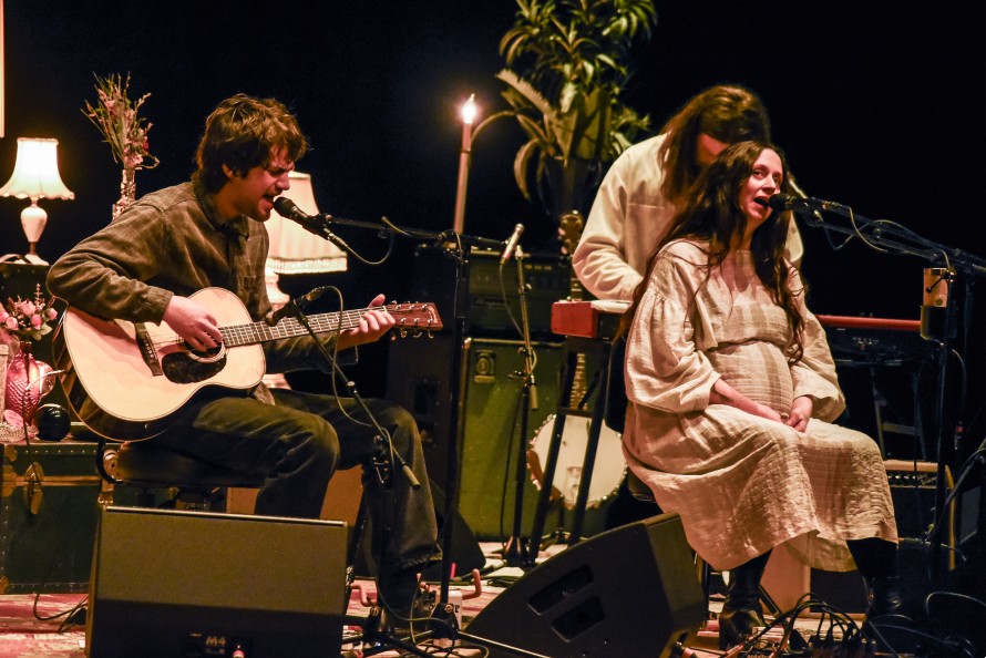 Musical equipment and lighting at Massey Hall